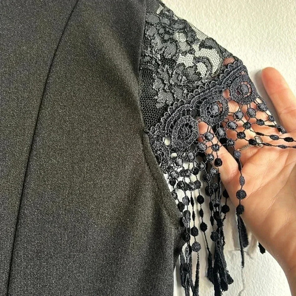 Vintage 90s black lace dress - Picture 8 of 11